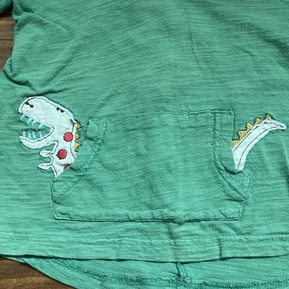 Kids Green Dinosaur Hoodie - Picture 4 of 6